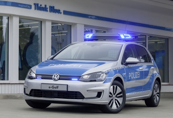 Volkswagen e-Golf w wersji policyjnej