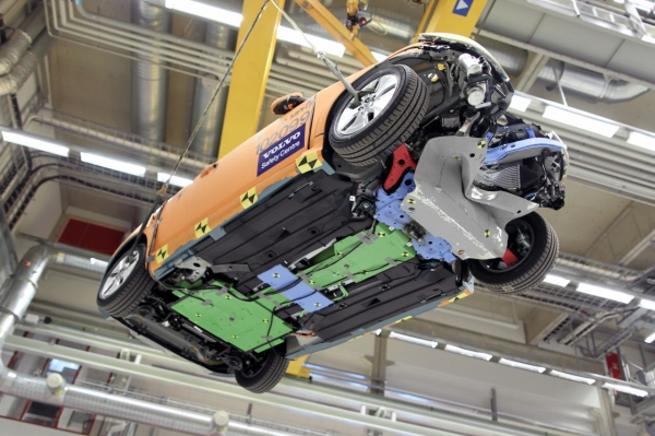 Test zderzeniowy Volvo C30 BEV