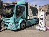 Volvo FL Electric obok ładowarki ABB