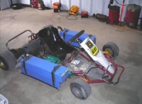 Gokart elektryczny z silnikiem o mocy 70 kW